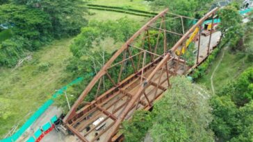 Puente El Alambrado, obra para reestablecer  movilidad avanza en un 58% de ejecución