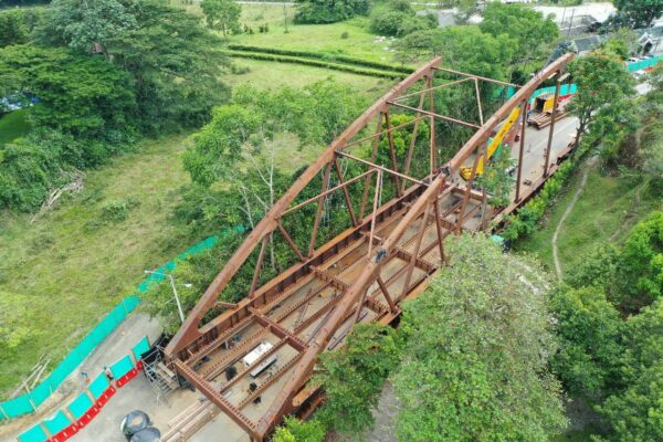 Puente El Alambrado, obra para reestablecer  movilidad avanza en un 58% de ejecución