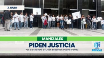 Realizaron un plantón para exigir justicia por la muerte de Juan Sebastian Ospina Gómez