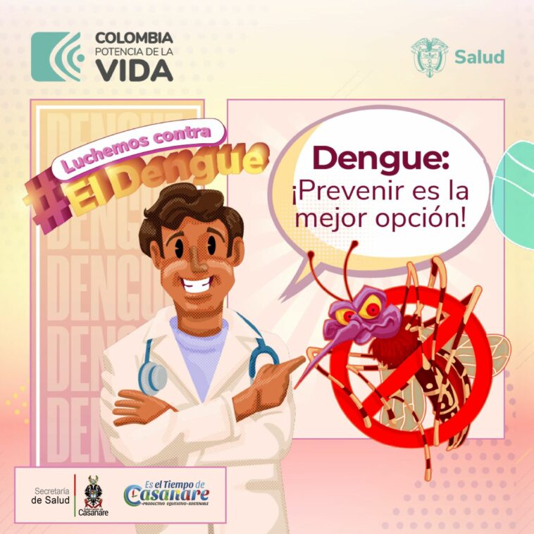 Secretaría de salud departamental entrega medidas de protección contra el dengue 