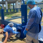 Aspecto de la visita que hicieron los técnicos de la SuperServicios a la empresa Aguas de la Península, que suministra agua a los pobladores de Maicao.