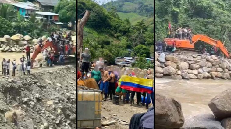 VIDEO. En zona limítrofe de Anorí y Amalfi, usaron niños como escudo para evitar operativos contra minería ilegal