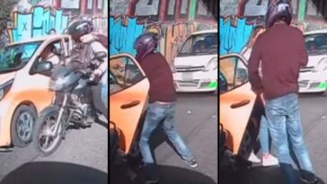 VIDEO. La hicieron bajar del carro, robaron a una pasajera de taxi en Bogotá