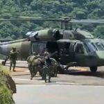 VIDEO: Tras combates en Hidroituango, el Ejército trasladó en helicóptero a siete menores rescatados
