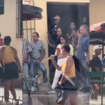 Video: mujer se enfrenta a cuchillo con un hombre en el Centro de Barranquilla