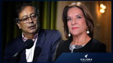 Gustavo Petro, presidente de Colombia y Margarita Cabello, procuradora general de la Nación