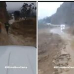 'Carreteras infernales': en Inzá, Cauca, pasan al filo del abismo y con derrumbe