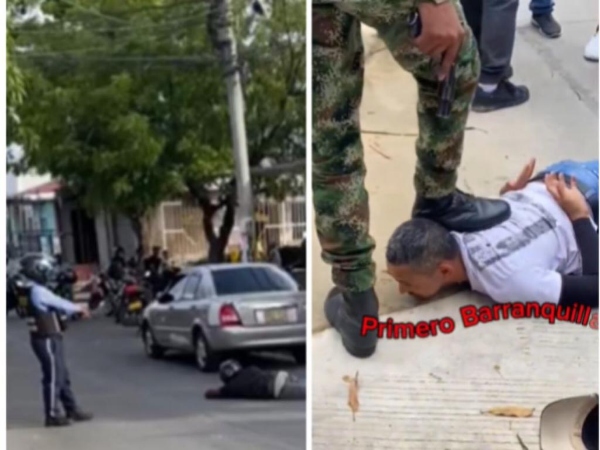 A un ladrón lo agarró la gente con apoyo de un militar, a otro lo redujeron guardas de seguridad, en el Atlántico