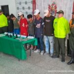 Jairled Yesid Pérez Mira, Everley Hernández Vargas, Juan Carlos Badillo Cárdenas, Jhofran David Arias, Andrés Felipe Cano, Julieth Camila Santamaría, presuntos miembros del grupo delincuencial Nuevo Pueblo.