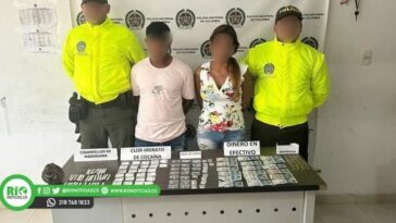 Detenidos dos posibles expendedores de drogas en Cereté