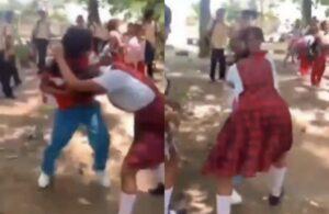 Dos niñas protagonizaron pelea en colegio