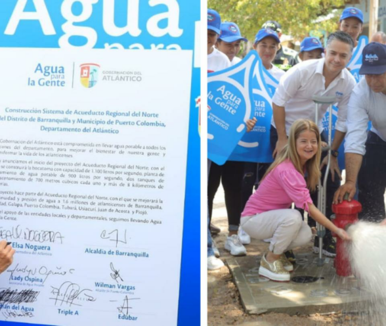 Elsa Noguera promete llevarle agua potable 24/7 a 1.6 millones de atlanticenses