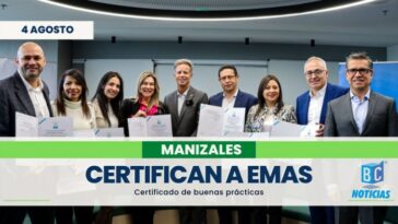 Emas by Veolia es una de las primeras empresas en Colombia y Latinoamérica en recibir el certiﬁcado de buenas prácticas en Economía Circular