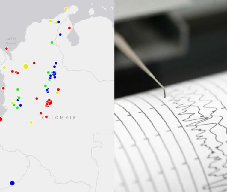 En Colombia se registraron más de 60 temblores en un día: estos fueron los más fuertes