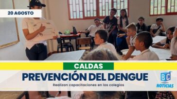 En colegios de Caldas buscan crear hábitos de prevención del dengue