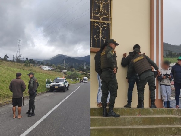 En paradero de buses y comercio, el patrullaje de la Policía para evitar robos en Pasto