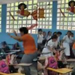 En video: las pausas activas a ritmo de vallenato que enseña una maestra a sus alumnos
