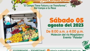 Este sábado prográmese y participe del mercado campesino institucional.