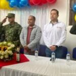 En la fotografía se observa la inauguración de la sede por el director seccional de fiscalías Cauca, Gustavo Montaña con el alcalde municipal.