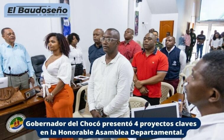 Gobernador del Chocó presentó 4️ proyectos claves en la Honorable Asamblea Departamental.