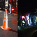 Grave accidente de bus con ruta de Cali a Bogotá: se volcó y hay siete heridos