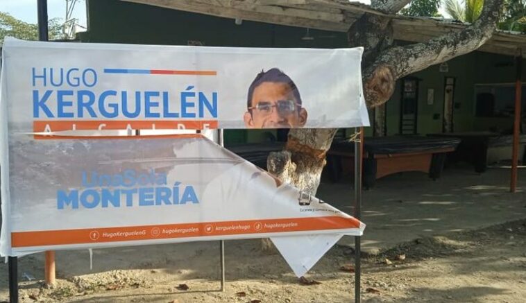 Hugo Kerguelén denuncia daños a su campaña