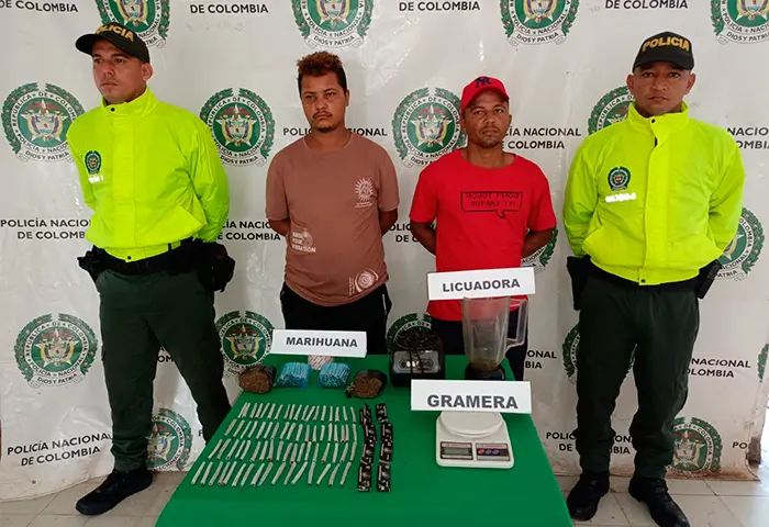 Iban a comercializar droga en ferias de Codazzi