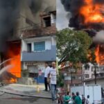 Incendio en una fábrica de thinner en Medellín deja 4 personas lesionadas