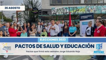 Jorge Eduardo Rojas firmó pactos por la educación y salud mental de Manizales
