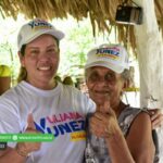 Liliana Yúnez conquistó los corazones de las comunidades de Los Garzones y Boca de La Ceiba
