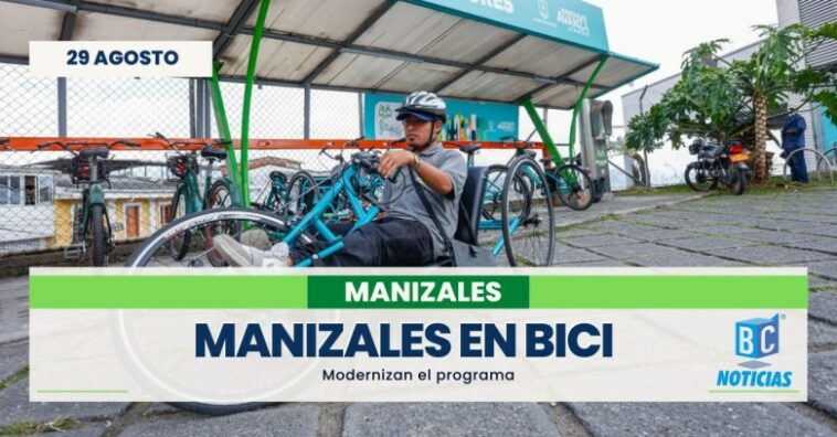 Llegan bicicletas tándem, triciclos y estación móvil al programa Manizales en Bici