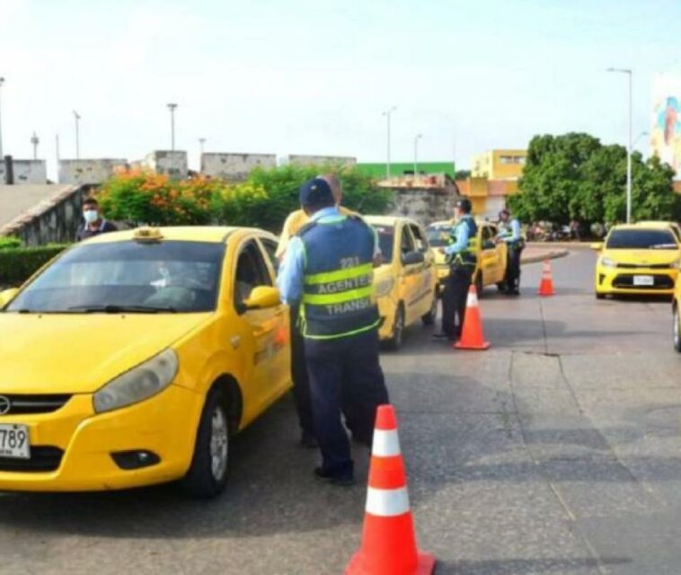 Pico y placa en Cartagena para taxis se extiende hasta agosto de 2024