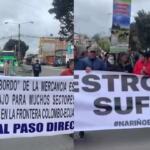 Protesta pacífica de campesinos paralizó frontera entre Colombia y Ecuador