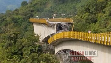 Según Invías el puente Los Grillos se cayó “debido al temblor y una falla súbita”