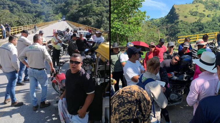 VIDEO. Por incumplimiento, siguen las protestas de los pescadores en la entrada a Hidroituango