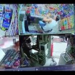 Video: resultó herida por bala perdida cuando compraba en un supermercado de Medellín