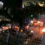 Video: taxistas desnudaron y le quemaron la ropa a un ladrón en Bucaramanga