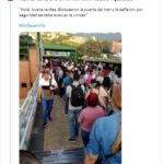Metro Medellín reporta retrasos.