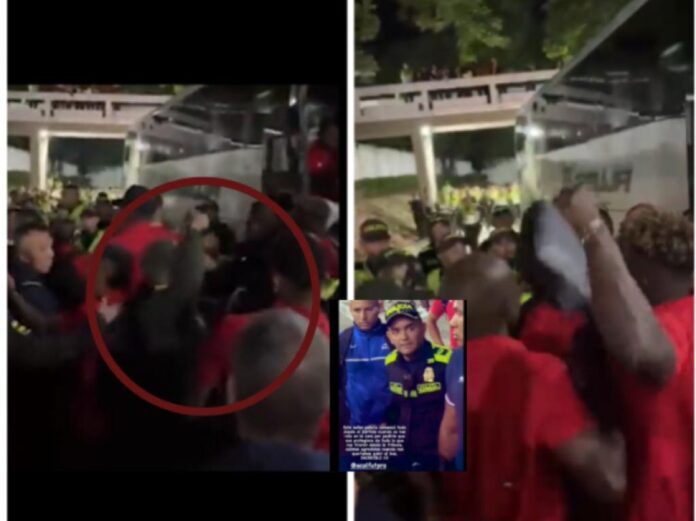 ¿Policías pegaron primero?, videos los muestran dando puños a jugadores del América