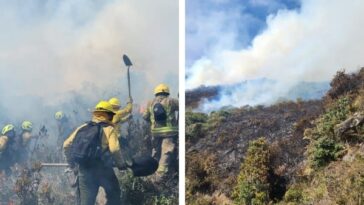 18 bomberos siguen sofocando el incendio en el Santuario de Flora y fauna Galeras: emergencia controlada en un 90%