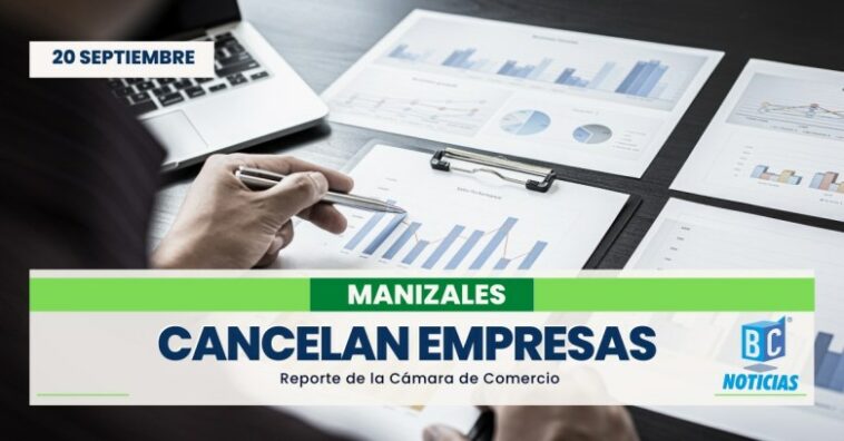 Cancelación de empresas en Manizales aumentó en agosto