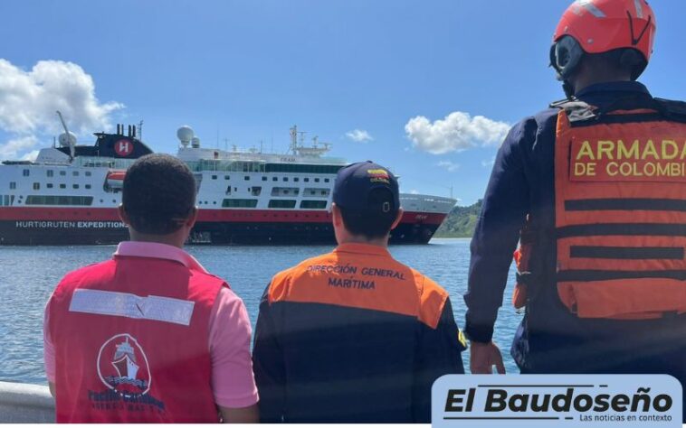 Con 60 turistas a bordo arribó el crucero internacional ‘Fram’ a Bahía Solano.