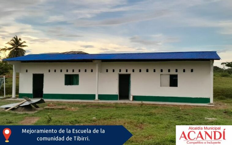 Con la construcción, reparación de aulas y mejoramiento de ambientes escolares, la administración municipal de Acandí, le apuesta a una educación de calidad.