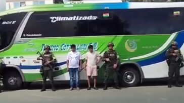 Dos ecuatorianos capturados en Urabá