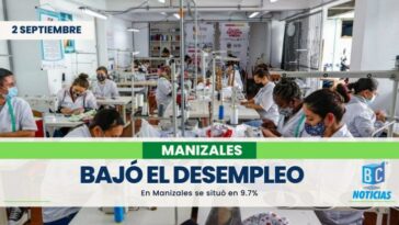 El desempleo en Manizales se situó en 9.7% en el trimestre mayo – julio