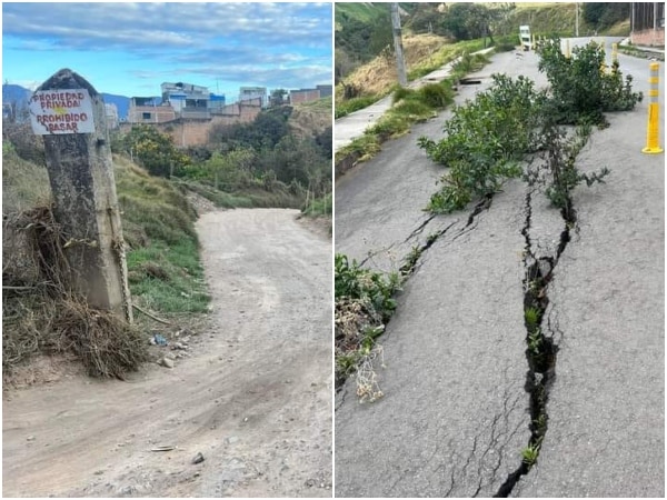 La vía para ingresar a Mariluz en Pasto pasa por una propiedad privada, su propietario