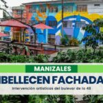 Embellecieron cinco fachadas de las viviendas del Bulevar de la 48