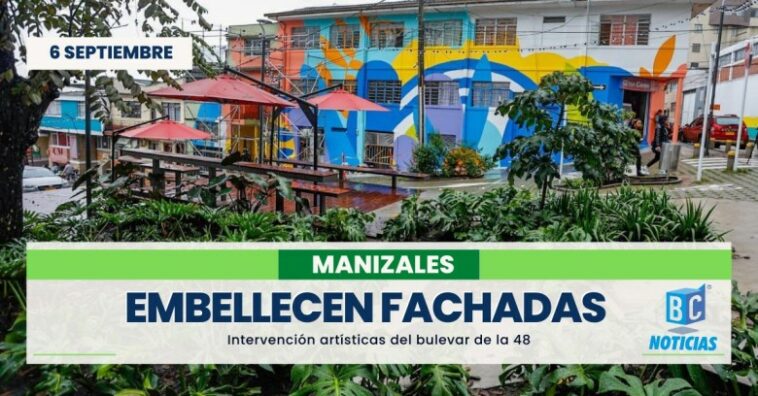 Embellecieron cinco fachadas de las viviendas del Bulevar de la 48