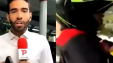En vivo y en directo, a periodista le impiden informar sobre congestión del MIO
