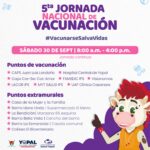 Este sábado 30 de septiembre, se llevará a cabo la Quinta Jornada Nacional de Vacunación 2023 